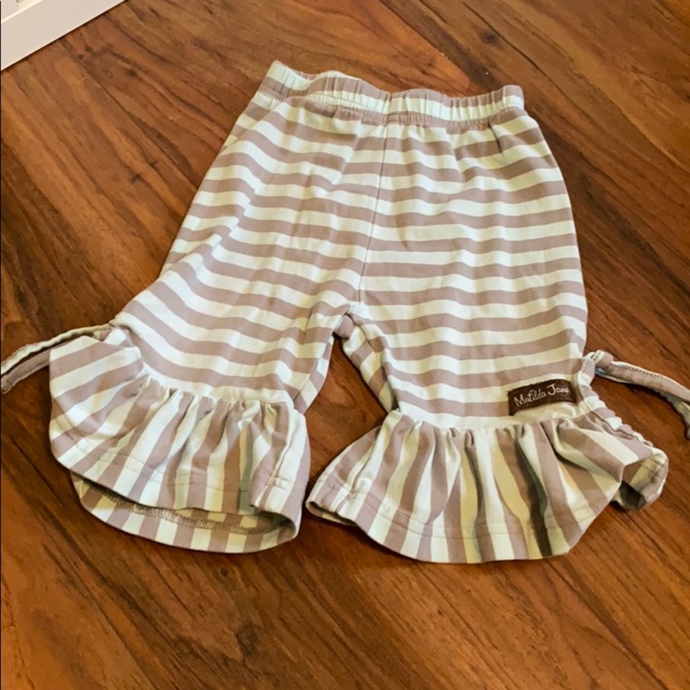 Matilda Jane Striped Pants with Big Ruffles